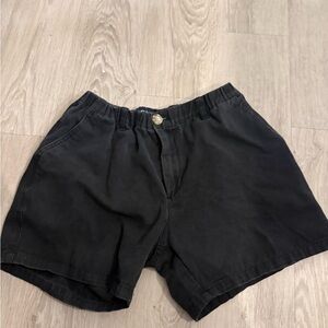 Men's Black Flat Front Shorts